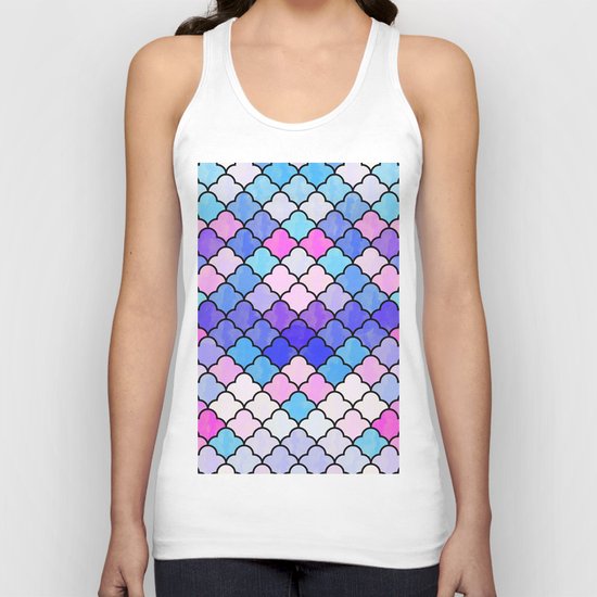 Watercolor Lovely Pattern VVXIII Unisex Tank Top