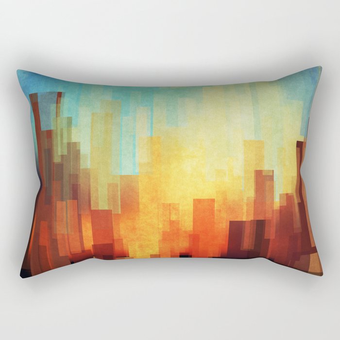Urban sunset Rectangular Pillow