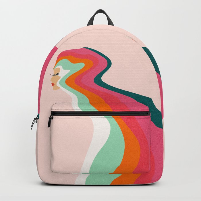 Abstraction_MY_LADY_SEXY_RAINBOW_SMOOTH_POP_ART_0302A Backpack