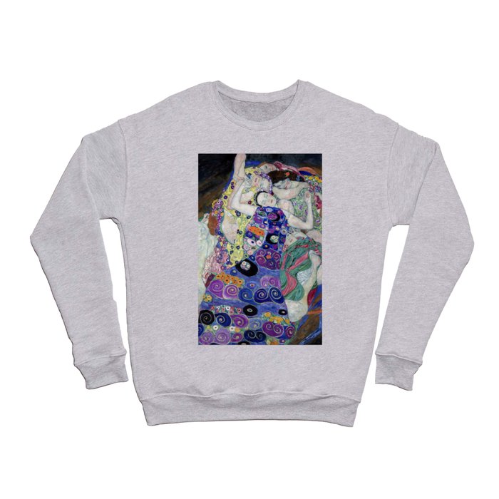 Klimt The Virgin Girl Colorful Famous Artwork Reproduction Crewneck Sweatshirt