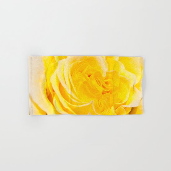 A Touch of Yellow #Rose #1 #art #society6 Hand & Bath Towel