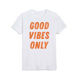 Good Vibes | Aqua and Orange Kids T Shirt