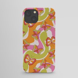 Groovy Butterfly 70s  iPhone Case