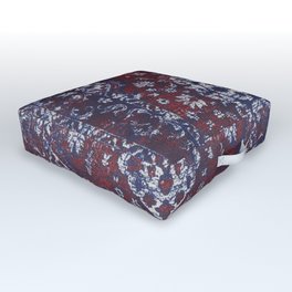 Persian red and blue carpet Outdoor Floor Cushion