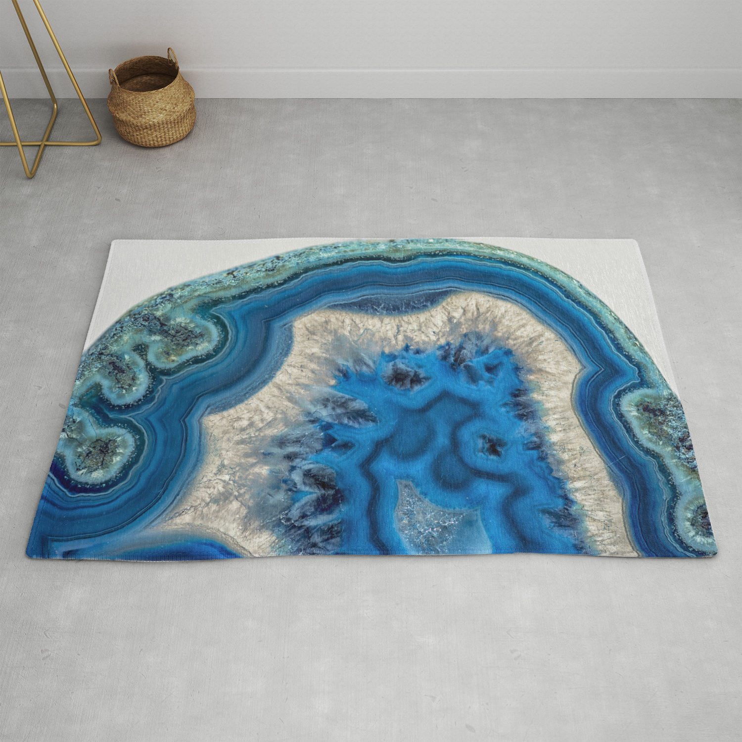 blue green agate