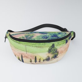 Tuscany watercolor painting #10 Fanny Pack