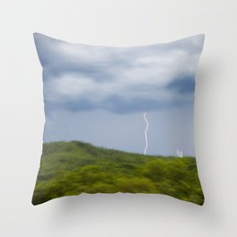 Lightning in Vietnam Throw Pillow