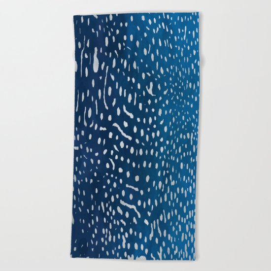 Whale shark skin. Beach Towel