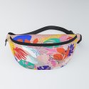 Keep Growing - Tropical plant on peach Fanny Pack