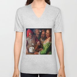 Vincenzo Campi The Ricotta Eaters V Neck T Shirt