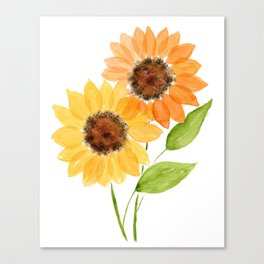 Pair of Sunflowers Canvas Print