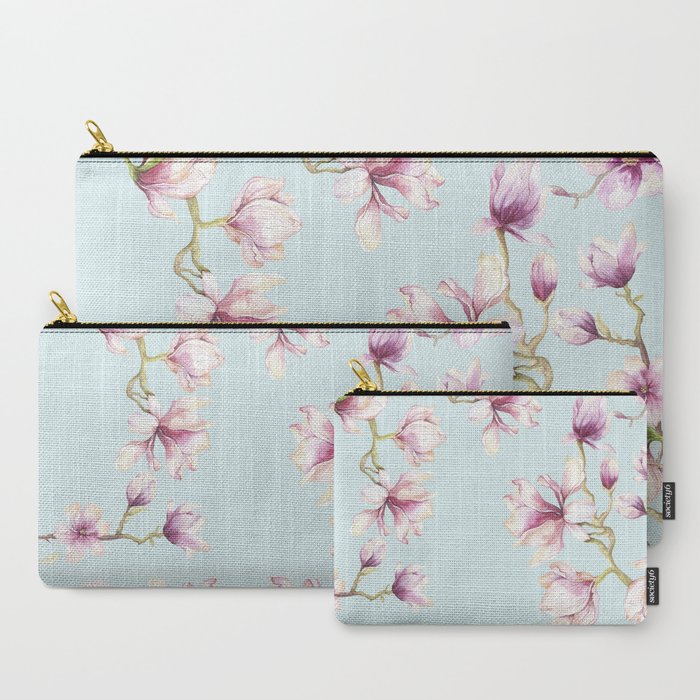 Delicate Magnolia Carry-All Pouch