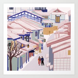 Old Town Kyoto Art Print