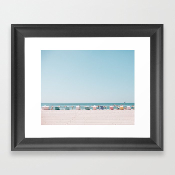Beach Huts Framed Art Print