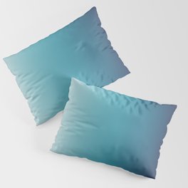 Blue White Gradient Pillow Sham