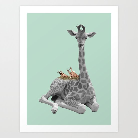 GIRAFFE (animals collection) Art Print