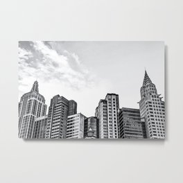 modern buildings at Las Vegas, USA in black and white Metal Print | Urbanscene, Newyork, Buildingexterior, Luxury, Town, Citylife, Travel, Modern, Exterior, Cityview 