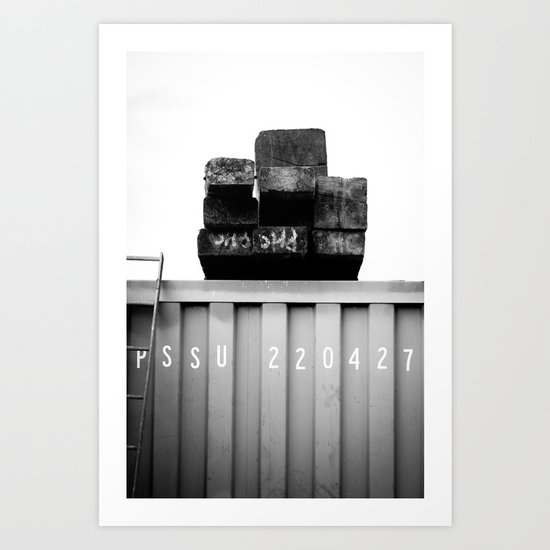 Padstow Container Art Print
