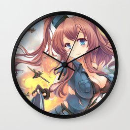 Saratoga Kantai Collection Wall Clock | Unicorn, Painting, Illustrious, Sirius, Hentai, Cute, Kaga, Formidable, Azur, Sexy 