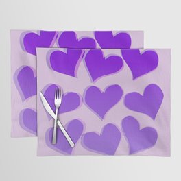 hearts in lilac Placemat