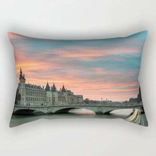 Paris by night France Rectangular Pillow