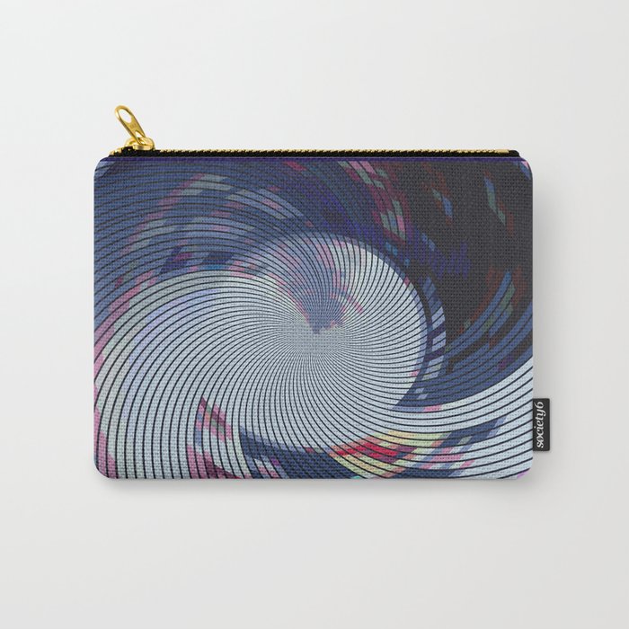 Pixellated Lotus Carry-All Pouch