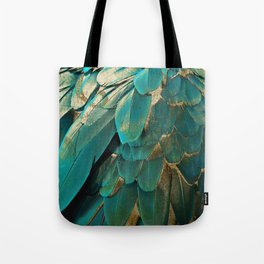 Feather Glitter Tote Bag