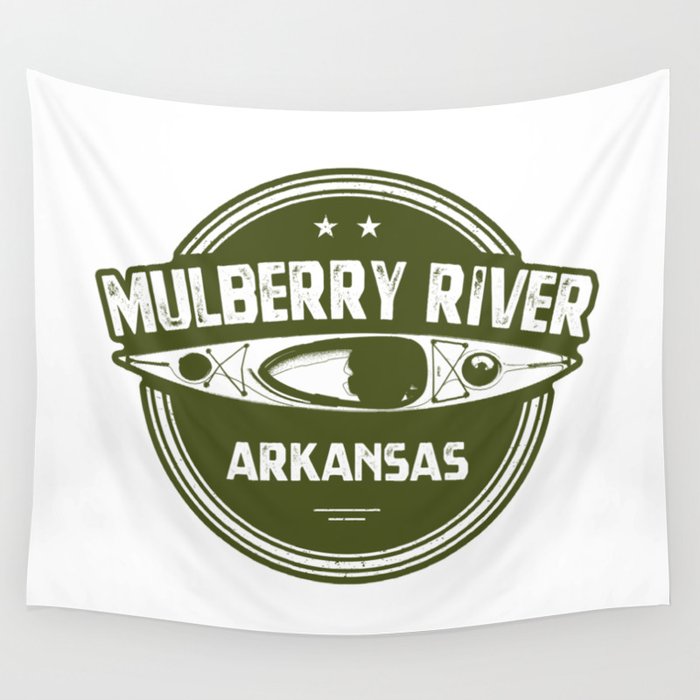 Mulberry River Arkansas Kayaking Wall Tapestry