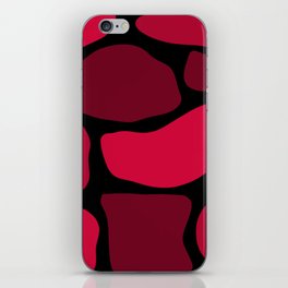 Elegant Abstract Vintage Red Collection iPhone Skin