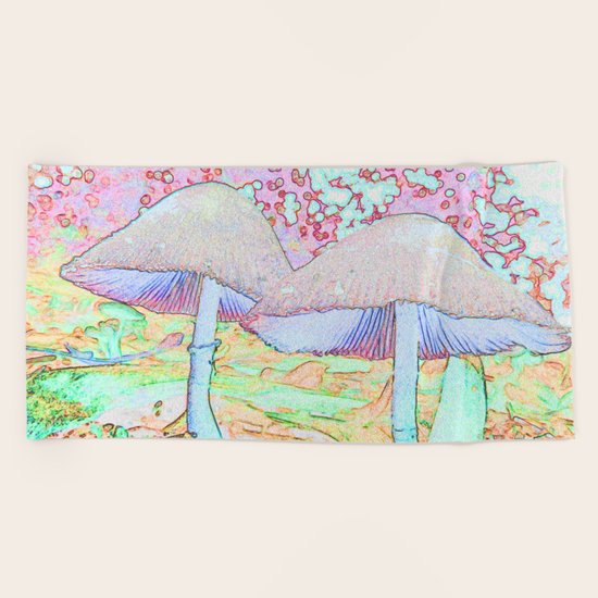 Fairy Houses Beach Towel