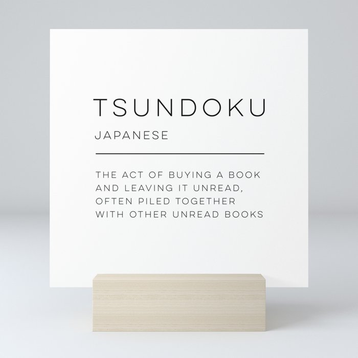 Tsundoku Definition Mini Art Print