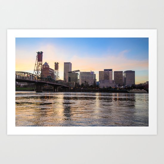 That Portland Skyline 2 Art Print