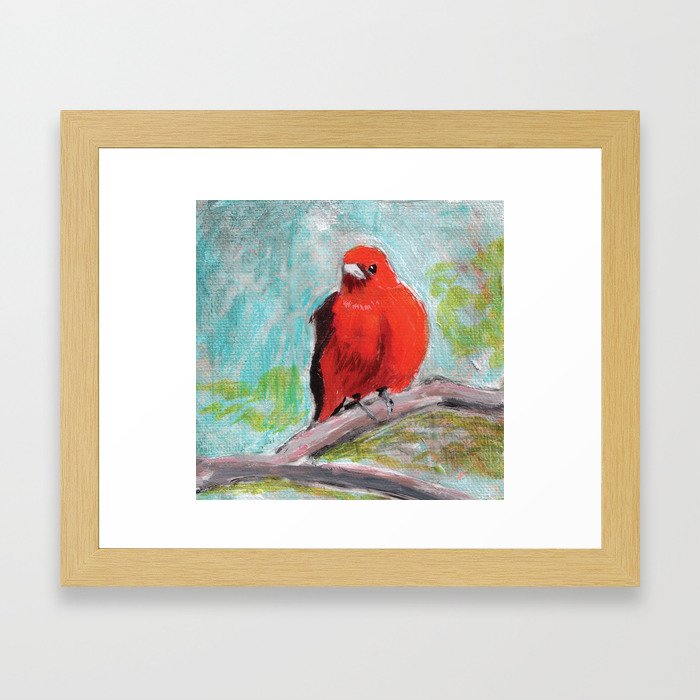 Scarlet Tanager Framed Art Print