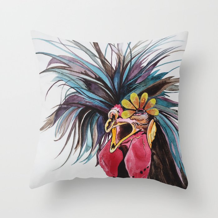 Polish Rooster Throw Pillow By Robiniart Society6