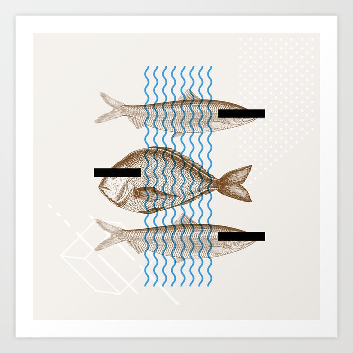 CensoredFish Art Print