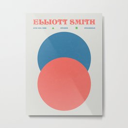 Elliott Smith - Music - Gig Metal Print | Graphite, Gig, Watercolor, Pattern, Concept, Elliottsmith, Oil, Stencil, Comic, Illustration 
