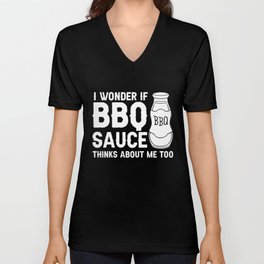 BBQ Sauce Barbeque Recipes Korean Barbecue Keto V Neck T Shirt