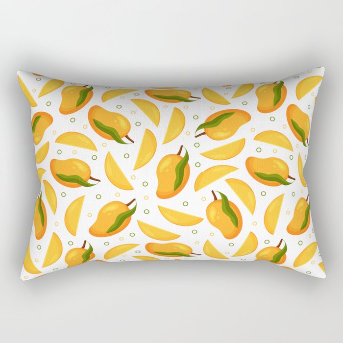 Colorful pattern of ripe mangoes Rectangular Pillow