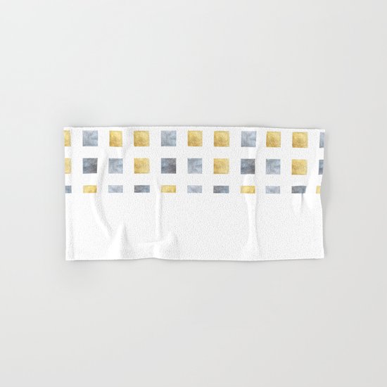 Metallic mosaic Hand & Bath Towel