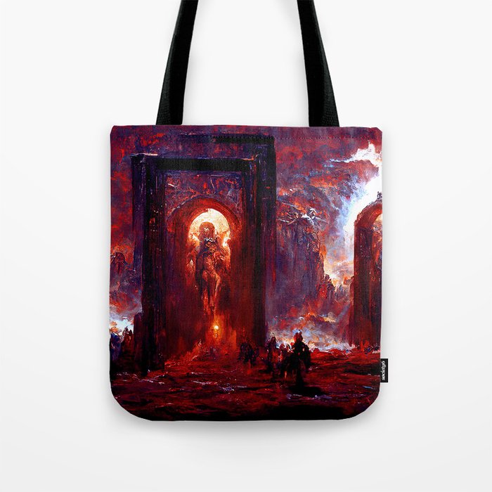At the Gates of Hell Tote Bag
