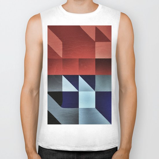 :: geometric maze IX :: Biker Tank