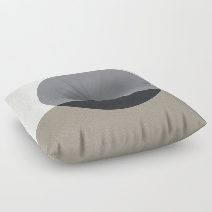 Geometric Monochrome Art Floor Pillow