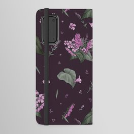 Warning Bouquet Dark Floral Print Android Wallet Case