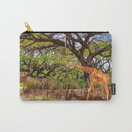 Giraffe - Wild Life in tropical summer  Carry-All Pouch