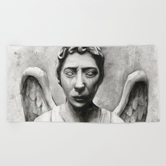 Weeping Angel Beach Towel