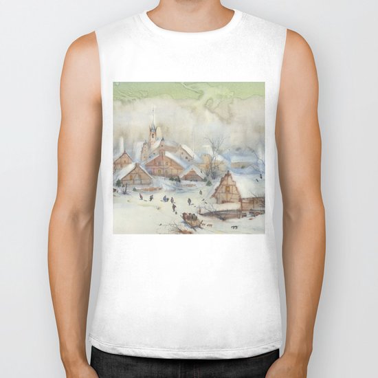 Christmas carols Biker Tank