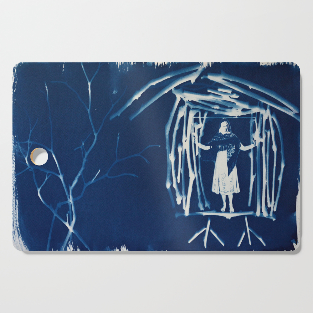 A Witch In Her Hut Cutting Board by thisiswhatisee