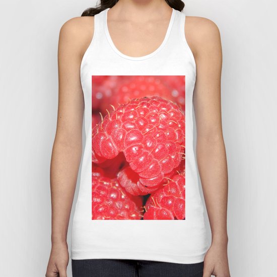 Red Raspberries Freshly Picked Unisex Tank Top