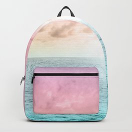 Pastel Beach Sunset Backpack