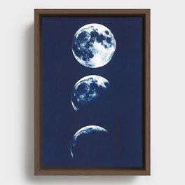 Moon Phases Framed Canvas